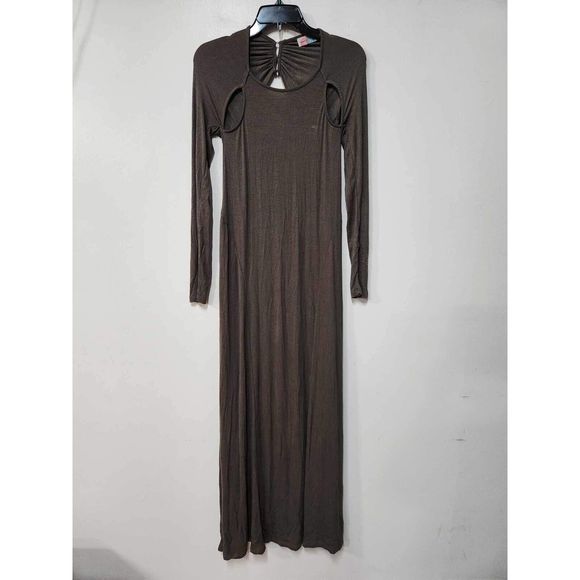 Free People FP Beach Cut Out Shoulder Maxi Dress Size S. A43 - Picture 1 of 4